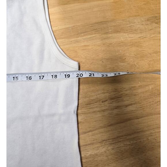Y2K Large Sleeveless Montana First Summer Of The New Millennium White Tank Top - Picture 6 of 7